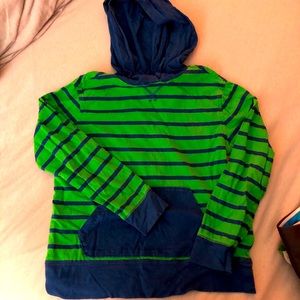 Sz 5-6 Bys Lands End  Hooded Long Sleeve T-shirt